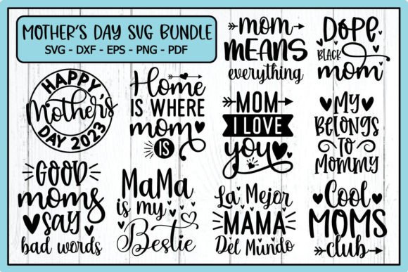 Funny Mom SVG Bundle for Creative Graphics