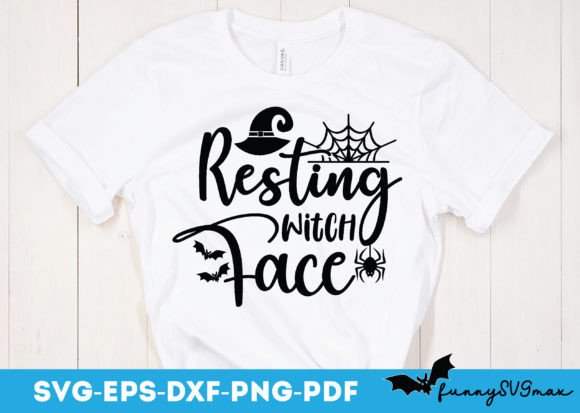 Resting Witch Face Svg for Crafts and Graphics