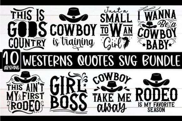 Westerns Quotes Svg Bundle: A Graphic Design Asset for Crafts and Branding