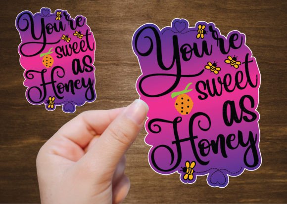 You’re Sweet As Honey Gradient Graphics for Crafts